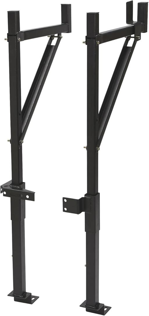Rockland Extendable Truck Ladder Rack, 39" x 7" x 51.2", 250 LBS Capacity, Steel Truck Rack with Adjustable arm from 19" - 32", Ladder Rack for Truck