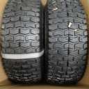 2-Pack of 13x5.00-6" Wheels,13" Pneumatic Tires,Steel Rim and 3/4" Axle Bore Hole(Bushing),3"-6 Centered Hub,for Riding Lawn Mower,Utility Wagon and MoreAll Purpose Utility Tire