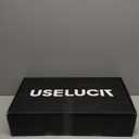 USELUCK-Non-electric deep fryers Hybrid Nonstick 5.5-Quart Deep Saut Pan with Tempered Glass Lid, Stay-Cool Handle, Dishwasher-Friendly, Oven-Safe, Induction Ready, Compatible with All Cooktops (Single Helper Handle)