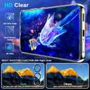 3 Pack Glass Screen Protector for Samsung Galaxy S25 Edge [6.7 inch] + 3 Pack Camera Lens Protector, 9H Tempered Glass, Fingerprint Unlock, HD Clear Case Friendly Anti-Scratch