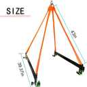 Watercraft Lift Sling 2800lbs Capacity,43''Jet Ski Sling,Upgrade Thickened Polyester Sling Will Not Break Safe Lifting,Suitable for Personal Watercraft,PWC,Jet Ski, 43 inches x 40 inches