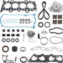 Full Head Gasket Kit With Timing Belt, Compatible with 2001-2005 Honda Civic 1.7L D17A1 Engine,Replace# HS26236PT 14400-PMM-A02 HS4034