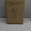 Motion Sensor Outdoor Wall Lights Fixture, Advanced Dusk to Dawn Exterior Lighting, Outside Light for House, Garage, Anti-Rust Waterproof Front Porch Lanterns Fixtures Wall Mount, Seeded Glass, Black (Medium-1-PACK)