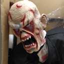 Haunted Hill Farm Damien by Tekky, Battery-Operated, Motion and Sound Activated Animatronic Zombie with Sound Effects and Lights for Indoor or Covered Outdoor Creepy Halloween Decoration (35" Animated Damien)