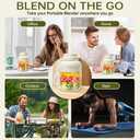 WISEBOND Portable Smoothie Blender for Shakes & Smoothies 43oz 1300ML large Capacity Cordless Juicer Cup Sharp Blades Powerful Blending Juice Vegetable Crush Small Ice for Kitchen Gym Outdoor (Green)