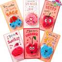 JOYIN 12 PCS Valentine's Day Foam squashy toy with Cards, Fun Foam Modeling for Valentine Party Favors, Gift Exchange and Game Prizes