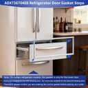 ADX73670408 Refrigerator Door Gasket Replacment Part Compatible with LG Kenmore Freezer Door Seal for ADX62356408, ADX62356413, ADX62356415, ADX62356417, ADX62356428, ADX73670406