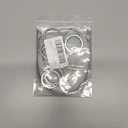 BiyrlyStainless Steel Keyrings,Round Key Rings for Flat Keychains For Home Car Office Keys Attachment (Silver)