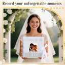 Fullhawl Letters To The Bride Scrapbook 8x8 Inch Bride Memory Book DIY Wedding Photo Album with Stickers and Markers for Wedding Engagement Bridal Shower Gifts Party Supplies, 40 Sheets