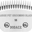 Large Detachable Pet Dog Grooming Steel Blade,Compatible with Andis Super Blending,Oster A5,Wahl KM10 Series Clippers for Large Dog,Horses,SheepCut Length 1/50" (Silver)