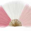 Serwalin 60 Pcs Pampas Grass, 17.7" Pink Pampas Grass Decor, Faux Pampas Grass Home Decoration Wall Decor Vase Filler for Wedding Centerpieces Party Decorations, Pink Valentines Decor