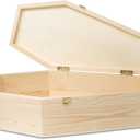 Pet Casket, Wooden Pet Burial Box, 24" Loving Dog Memorial, Strong and Safe Pet Coffin, Dignified Dog Casket, Hinged Lid Cat Casket, Baltic Birch Dog Burial Box