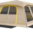FanttikOutdoor Zeta C10 Air Camping Tent, Lightweight 10 Person Instant Cabin Tent Setup in 60s, 20% Lighter, Ultralight with Carry Bag for Family Camping & Hiking, Upgraded Ventilation