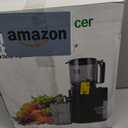 Cold Press Juicer, 5.5inch Wide Feed Chute Juicer Machine, Slow Masticating Juicer for Whole Vegetables & Fruits, Black