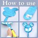 24 Pcs Mouse Head Foil Balloons Colorful Mouse Birthday Mylar Balloons Party Supplies Kit Mouse Aluminum Foil Balloon for Kids Birthday Baby Shower Theme Party Decoration Supplies Photo Props,16"