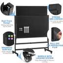 Mobile Chalkboard Height Adjustable - 60x72 inches, Large Rolling Blackboard Double-Sided, Magnetic Black Board on Wheels for School Home Office