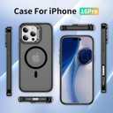 ADDIT Case for iPhone 16 Pro Phone Case iPhone 16 Pro Magnetic Case Fits MagSafe Military-Grade 10FT Drop Resistant Matte Skin Feeling Back Cover Case Fit for iPhone 16 Pro (Black)