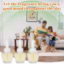 Plug In Refills Air Freshener, Scented and Essential Oils for Home and Bathroom, Hawaiian, Jasmine & Cotton Fragrance, Indoor Home Use, 12 Count, Compatible with Airwick, Compatible with Glade