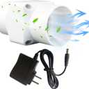 2 Inch Duct Fan 12V Inline Vent Fan 6W Bathroom Exhaust Blower Fan 2/50Mm Air Extractor Fan 22Cfm Ventilation Exhaust Diffuser Fan for Air Heating Cooling Booster Attic Kitchen Grow Tent (No Adjustable Speed)