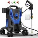 4800PSI PowerWasher with 4 Quick Connect Nozzles, Foam Cannon for Car, Lane, Patio Cleaning