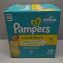 Pampers Baby Diapers - Swaddlers - Size 0, 140 Count, Ultra Absorbent Disposable Newborn Diaper