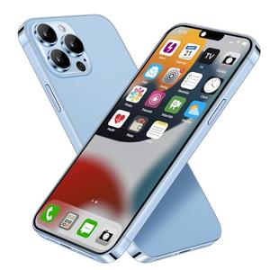 Dummy Fake Phone Model, Looks Like The Real Phone Compatible with Phone 13 Pro max, for Cell Phone Store Display or Send a Toy Phone 13 Promax for Kids (Blue Colorscreen)