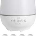 Homedics TotalComfort Humidifier  Large Air Humidifiers for Bedroom, Plants, Office  Cool Mist, Essential Oil Pads and Built-In Timer, 7-Color Night-Light, 2 Mist Settings, White