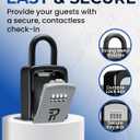 Rudy Run Key Lock Box for Outside Small Outdoor Lockbox for Keys with Code, 4-Digit Combination Hidden Safe to Hide a Key Outside, Portable Safe Key Storage, 5.78 in, 1 Pack