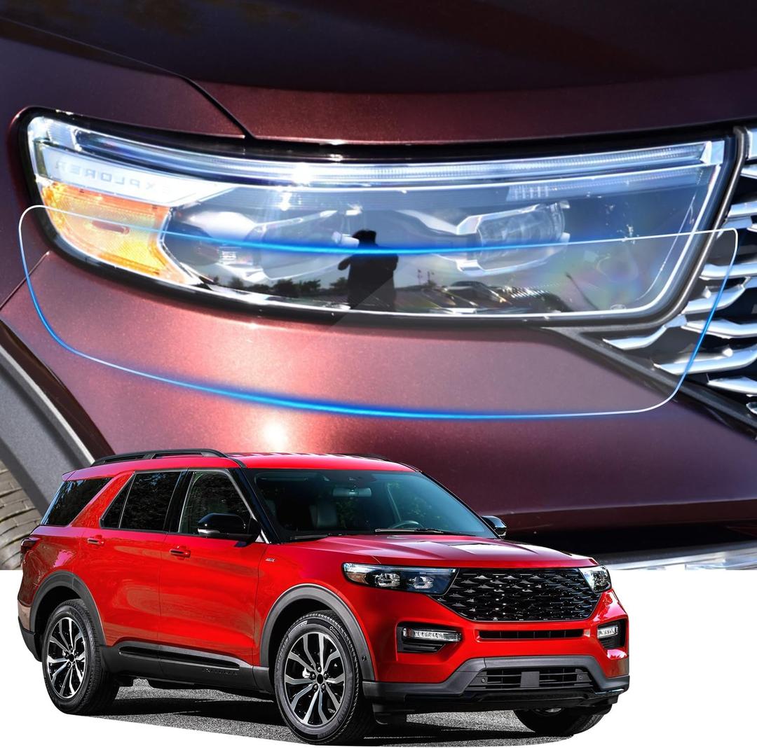 Car Headlight Protection Film for Ford Explorer 2021 2022 2023 2024 Auto Accessories Lucency Vinyl Exterior Decoration Self Adhesive Sheet Sticker Cover Tint Tail Light