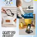 2 x Stocking Stuffers for Teens Boys Gifts for Men Adults: Lazy Cell Phone Stand Unique Gesture Phone Holder for Desk Gifts for Teenager Girls Women Cool Gadget Funny Christmas White Elephant Gag Gifts (Black)