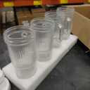 Luxilish Glassware, 
Modern Glass Mug for Cold & Hot Beverages