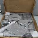 Laundry Basket with Wheels, Heavy Duty Laundry Sorter 3 Sections, 140L (37Gal.) Large Capacity Laundry Hamper with Wood Lid, 360 Rolling Wheels, Extra Side Pocket, Leather Pull Handle (Grey)