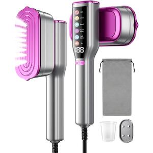 DIGIX 2-in-1 Steamer & Iron, 10s Heat-up, LED Display, 6 Modes, 130ml Large Tank, Self Clean, 1200W Travel Steamer for Clothes, Portable Handheld Garment Steamer for Travel Home Office, Auto-off, 120V