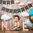 8 Pcs Classroom 3D Cloud Decoration Hanging for Ceiling Party Decoration Artificial Cloud Ornament Hanging Ceiling Wall Decor for Birthday Wedding Baby Shower Nursery Children Room (Delicate,White)