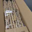 10.5x10.5 Water Hyacinth Storage Baskets, Collapsible Square Wicker Baskets Cube Storage Bins for IKEA Kallax, Set of 3