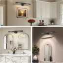 Hardwired Black Picture Light for Wall,23.6 Inch Knurled Wall Lights for Pictures Set of 2,Rotatable 360 Modern Gallery Light for Living Room Bathroom Study Room, E12 Bulbs Included