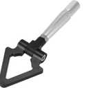 X AUTOHAUX Aluminum Alloy Track Racing Front Rear Bumper Screw on Tow Hook Trailer Ring Towing Tow Hook for Mitsubishi Lancer Evolution x 10 Black Triangle