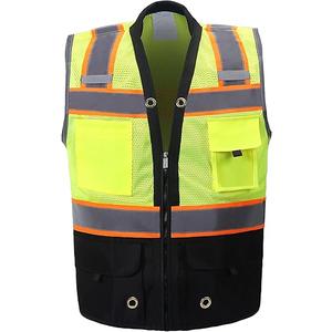 Shine Bright Safety Vest - High Visibility with Reflective Straps and Pockets – Premium, Soft, Durable, and Breathable XL