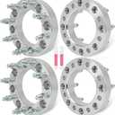 ILONPA 8x6.5 to 8x170 2 inch Wheel Spacers 126.15mm Bore for 1980-1998 Ford F250 F350, 1992-2007 E250 E350 Econoline, 9/16"-18 Studs 8 Lugs Wheel Adapters fits 1995-2010 Dodge Ram 2500 3500, Set of 4