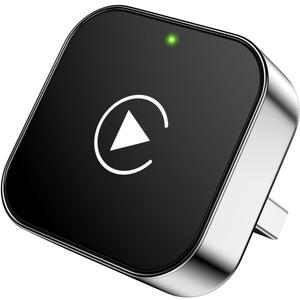 Wireless CarPlay Adapter for iPhone, 2025 Upgrade Convert Wired to Wireless Apple CarPlay Adapter, Mini Size USB Design for Cars with USB-A & Type-C Extension Cables, Stable Control, Plug and Play