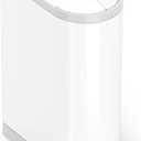 simplehuman Diaper Can with Odorsorb System (Odorsorb Pods and Odorsorb Liners), 18 Liter/ 4.8 Gallon, White Stainless Steel