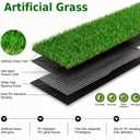 8FT x 10FT Artificial Grass Turf, 1.38" Pile Height Fake Grass Carpet