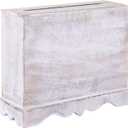 Wedding Card Box with Card Slit and Lock 12"X10"X4.5"- Gift Wishing Well Card Box for Weddings, Receptions, Birthdays, Graduations, Baby Showers, Honeymoon Funds KHND (White)