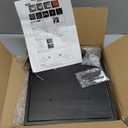 Basketball Display Case Acrylic Clear, UV Protected Basketball Box with Solid Wood Base & Full Size Soccer Display Stand for NBA WNBA Ball Memorabilia Keepsake, Ideal Gift, Black