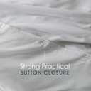 Hearth & Harbor Light Grey Duvet Cover Twin Size - 2 Piece Soft Double Brushed Bedding Set - Includes 1 Twin Duvet Cover with Button Closure 68x90 inches and 2 Pillow Shams