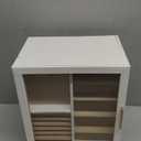 360 Rotating Jewelry Box with 5 Drawers, Spacious Vertical Jewelry Organizer with Glass Window, Jewelry Storage Case, Dustproof & Moisture-resistant Design, White