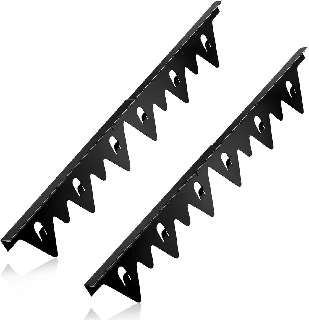 Stove Gap Covers Stainless Steel, 2Pack Retractable Length 13.8" to 27.5" Width 0.79", Heat-Resistant Stove Gap Filler & Range Trim Kit for Gaps Between Stove Top & Counter-Black