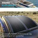 Renogy 100W Solar Panel 12V, Flexible Solar Panel 100 Watt 22% High-Efficiency, 240 Ultra Lightweight Solar Panels for Marine RV Cabin Van Car Boat Camping Curve Surfaces, Black