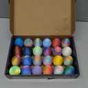 24PCS 3D Printed Dragon Eggs with Dragon Inside, Mini Animals Party Favors for Kids, Flexible Articulated Crystal Collectibles for Adults Teens Boys, Easter Advent Calendar Easter Basket Stuffers