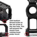 1.54''/1.93" Height Heightening Bracket Scope Mount for Tactical T2 Red Dot Sight QD Scope Riser Mount